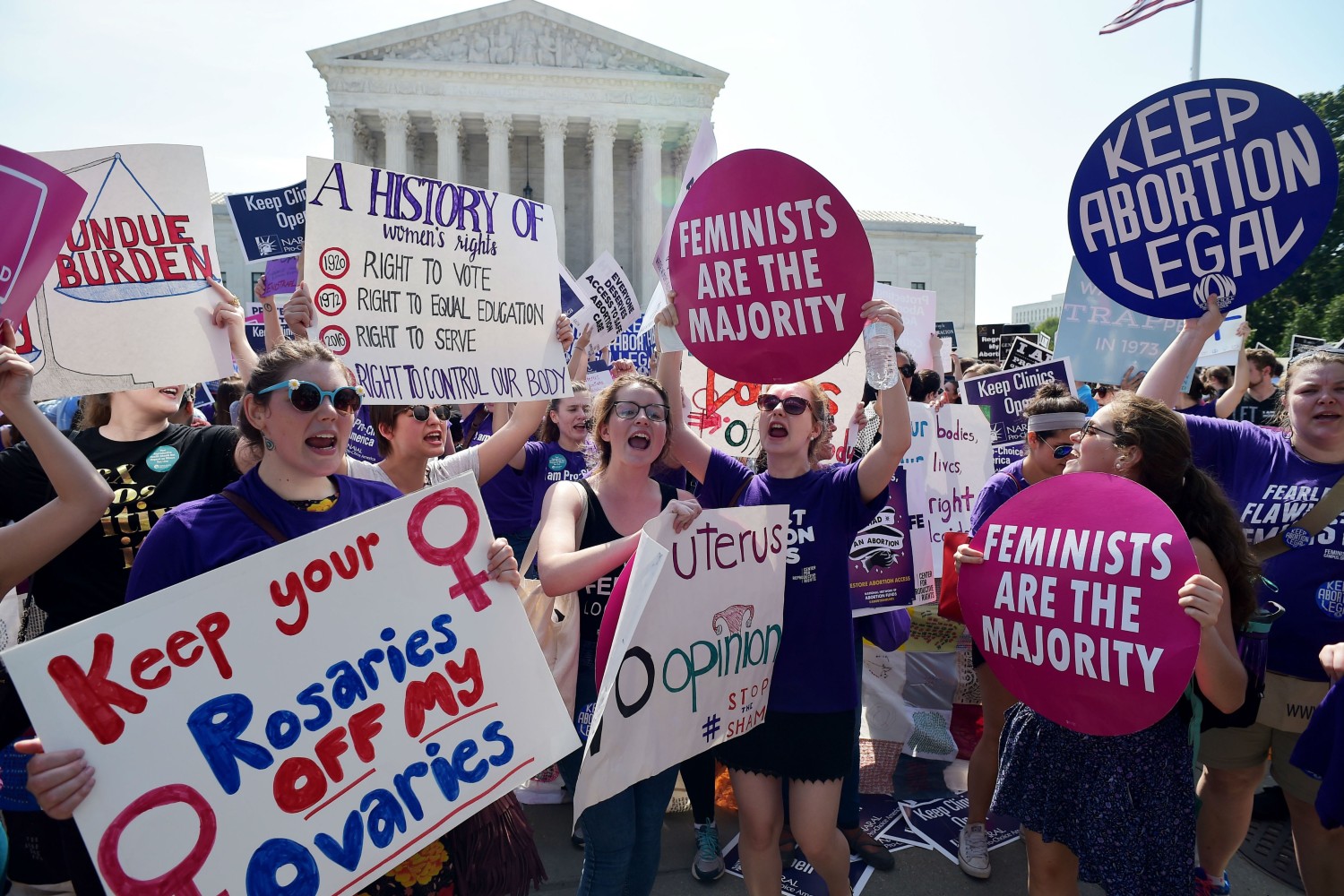 Feministički skup podrške pravu na abortus u Vašingtonu, 27. jun 2016. (Foto: Mandel Ngan/AFP/Getty Images)