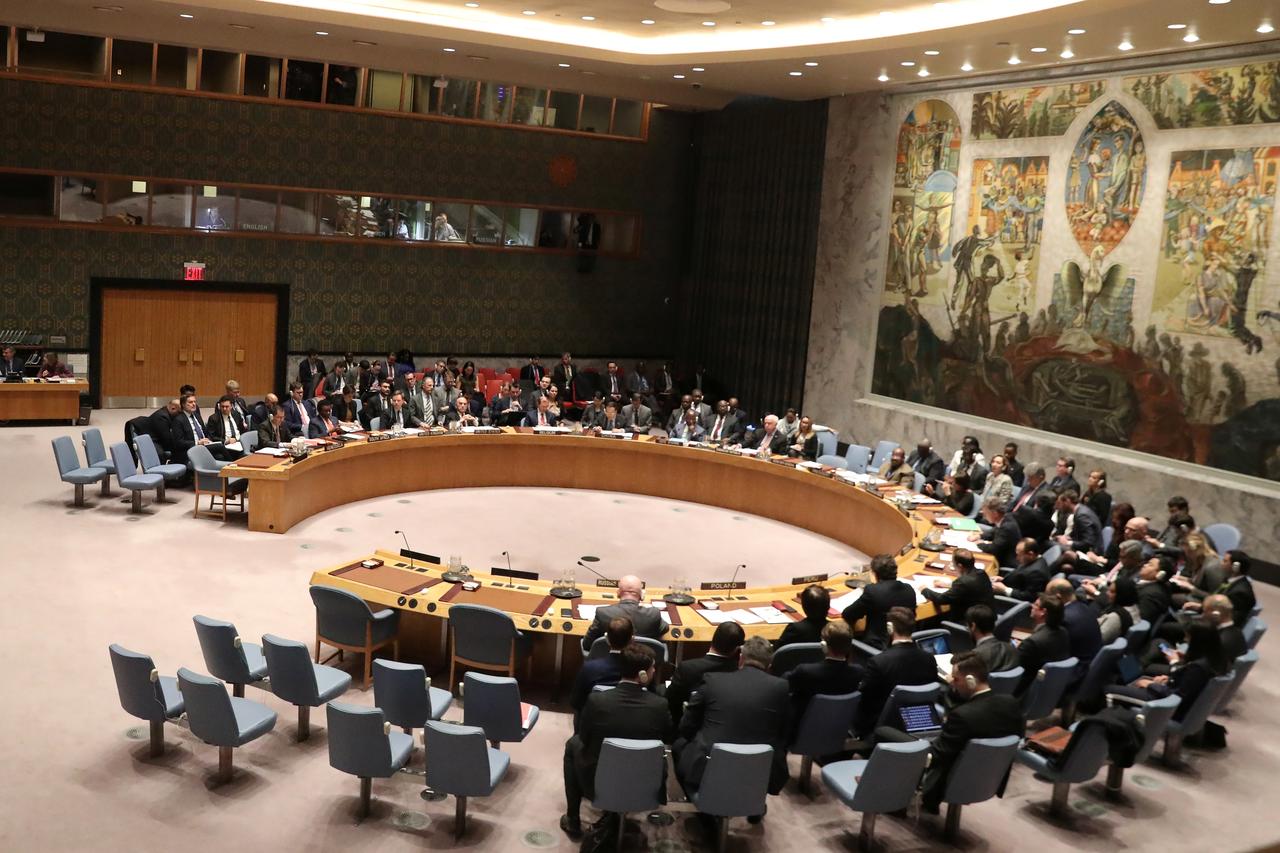 Заседање Савета безбедности Уједињених нација, Њујорк, 26. фебруар 2019. (Фото: Reuters/Shannon Stapleton)