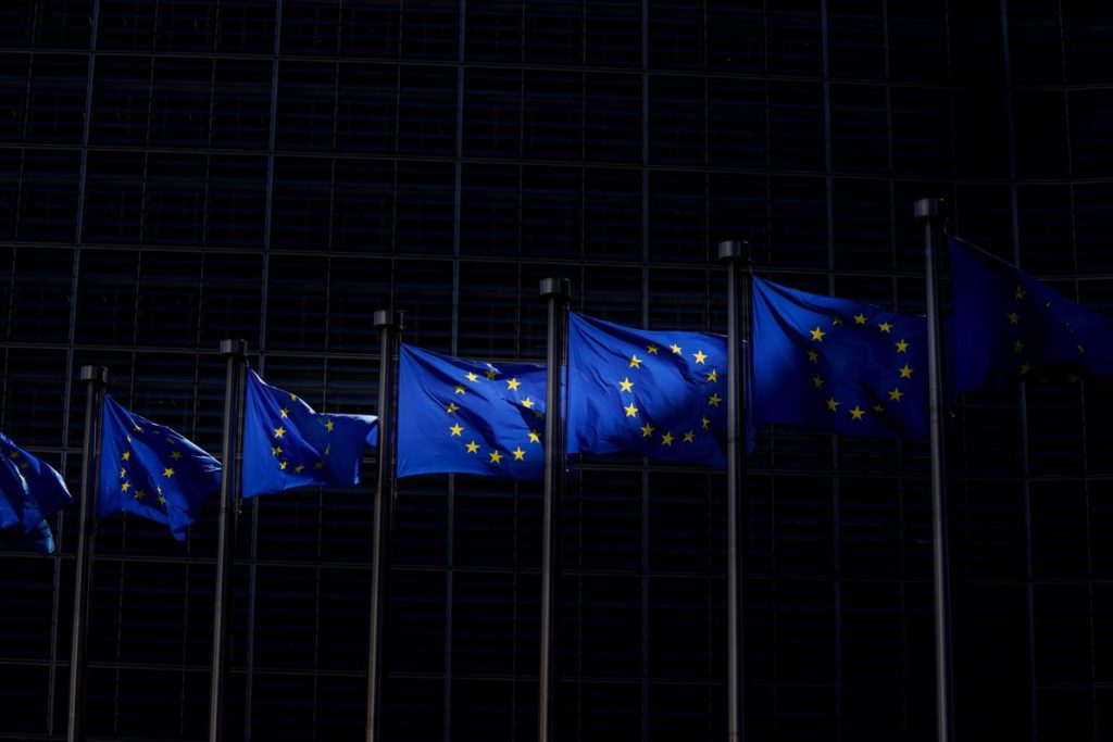 Zastave Evropske unije u Briselu (Foto: Kenzo Triboullard/AFP via Getty Images)
