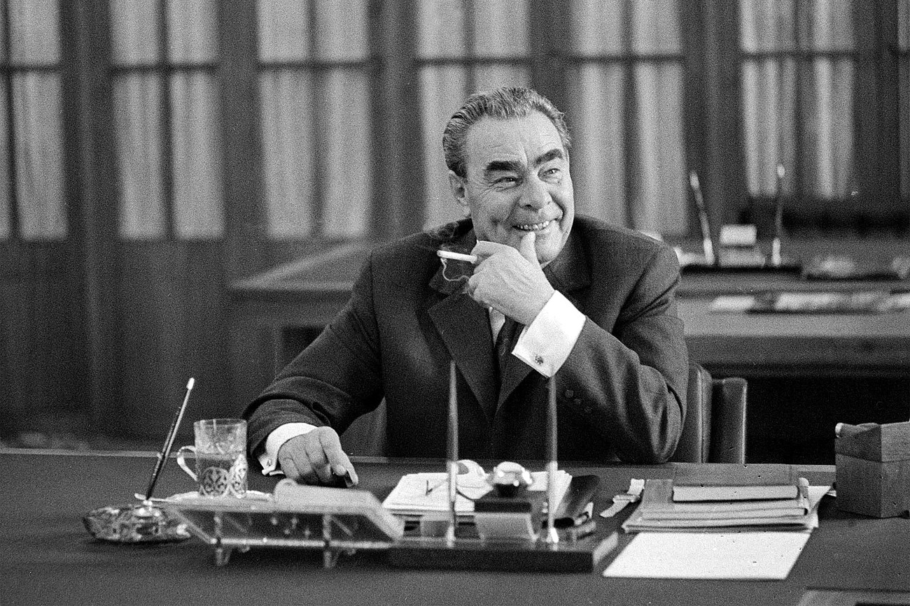 Even though Soviet citizens could get in trouble with the authorities for telling political jokes, during the Era of Stagnation, as the Brezhnev period was known, many people made fun of the all-seeing Communist Party and its leader. Photo: Leonid Brezhnev in his study in the Kremlin, Moscow. Vladimir Musaelyan/TASS